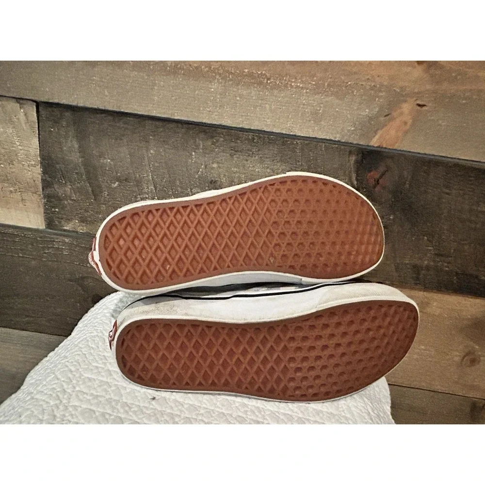 Van's Off Wall Checkered‎ Light Gray/white slip on shoes Mens 7.5 Women's Size 9